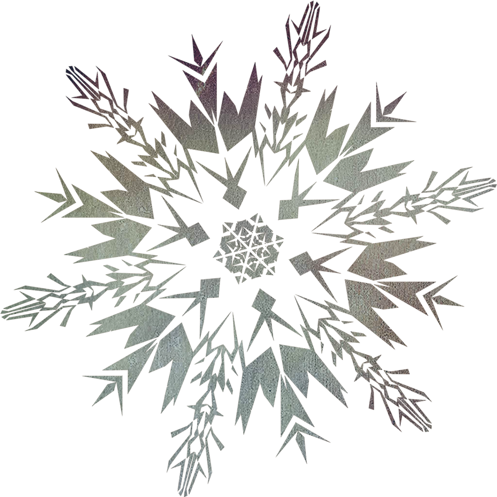 A Snowflake On A Black Background