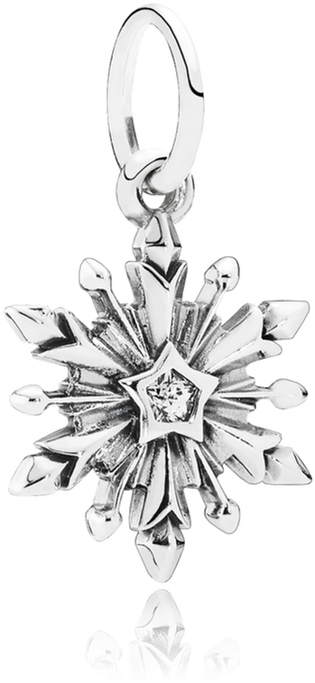 A Silver Pendant With A Diamond