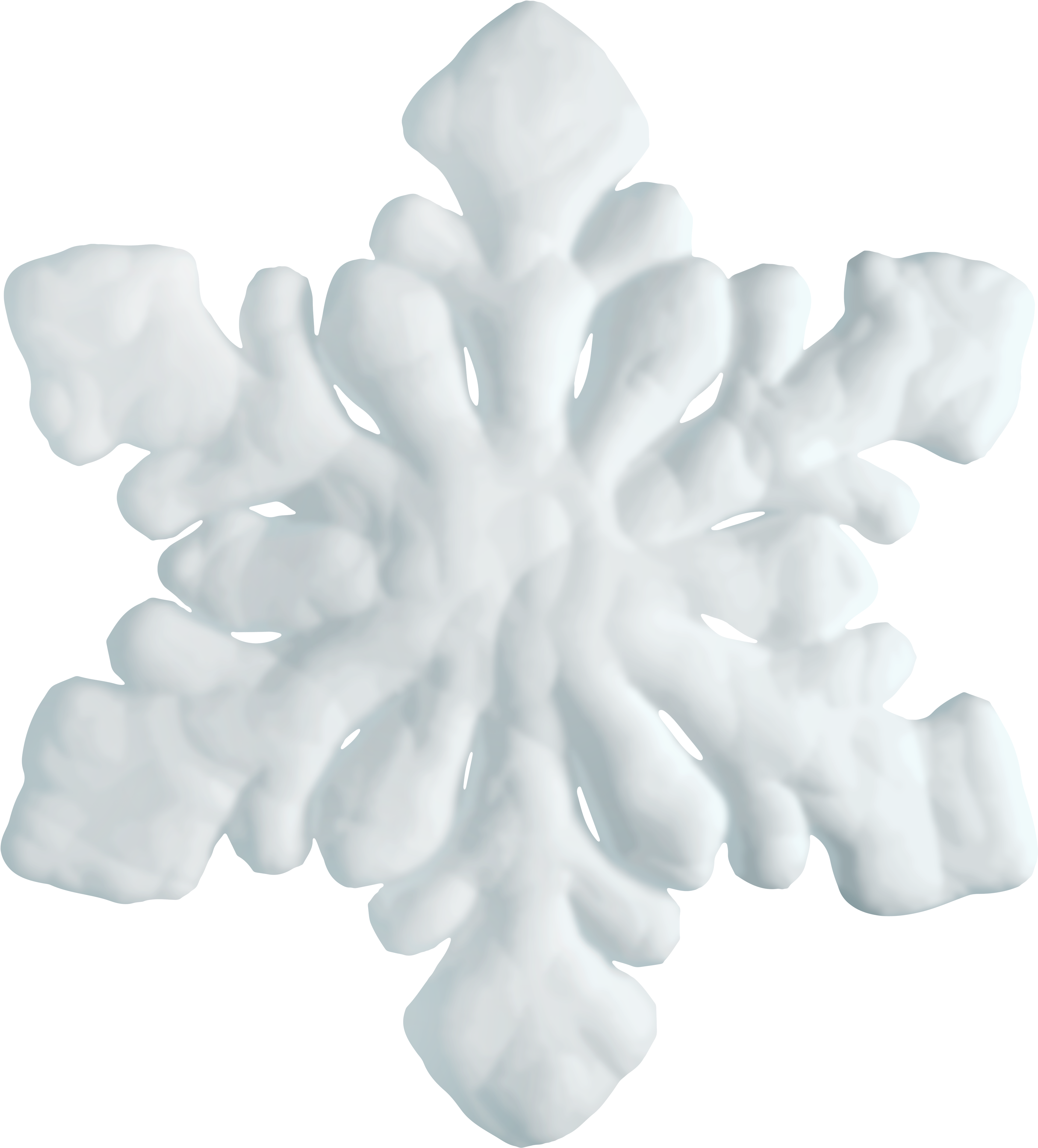 A White Snowflake On A Black Background