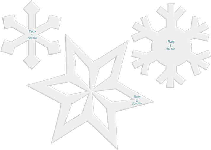 A Group Of Snowflakes With Different Shapes