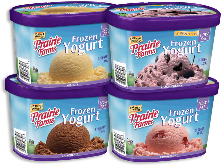 A Group Of Containers Of Ice Cream