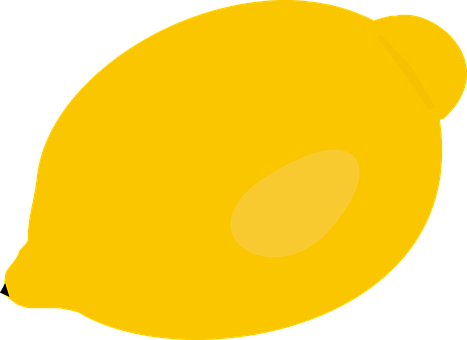 A Yellow Lemon On A Black Background