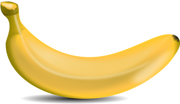A Banana On A Black Background