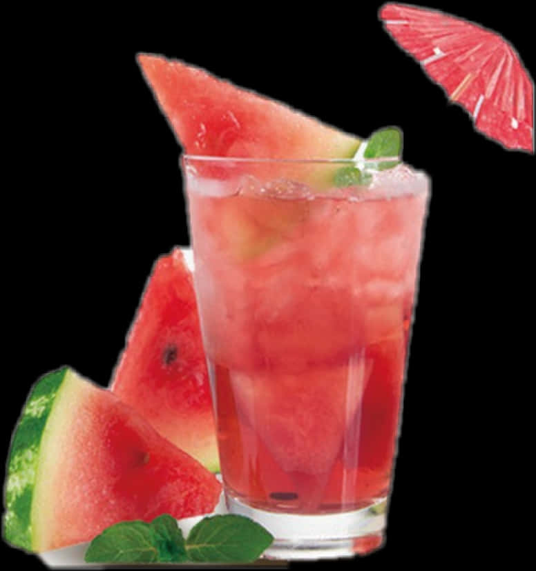 A Glass Of Watermelon Juice