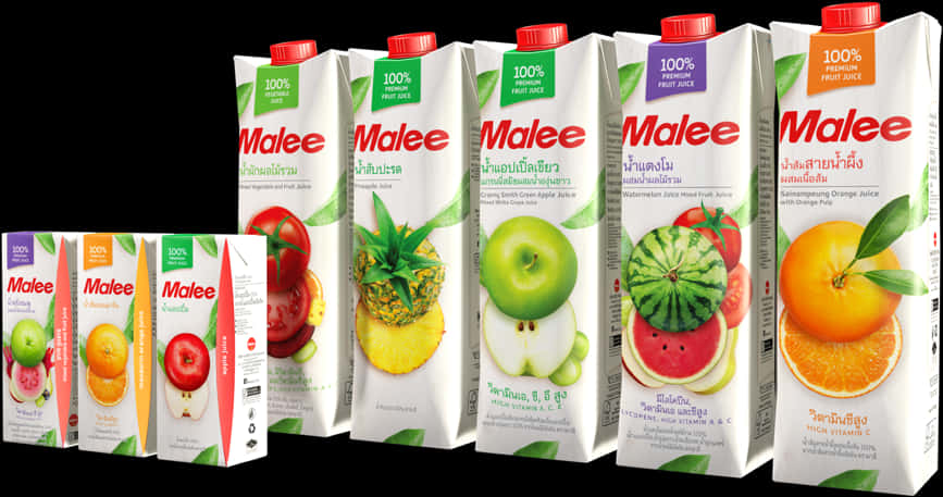 A Group Of Juice Boxes