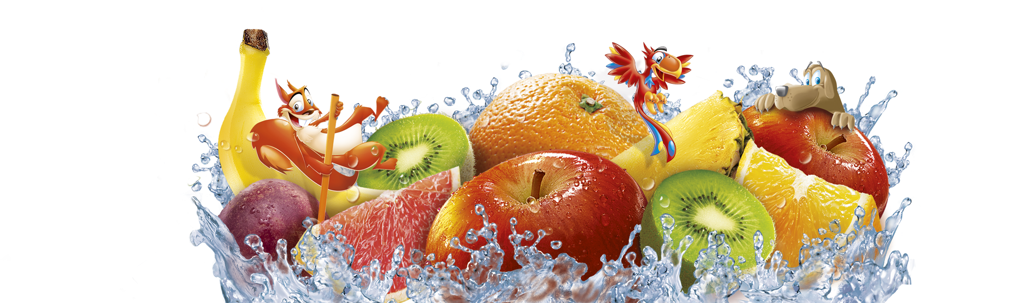 A Group Of Fruit In Water