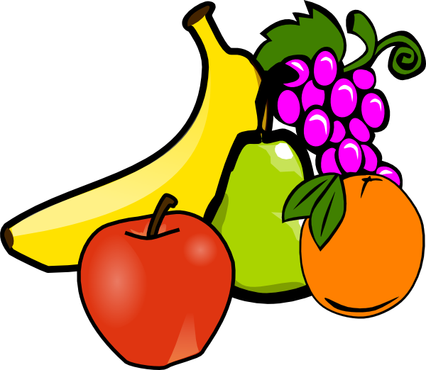 A Group Of Fruit On A Black Background