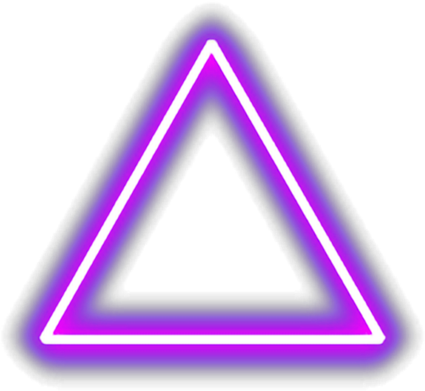 A Purple Triangle With Black Background