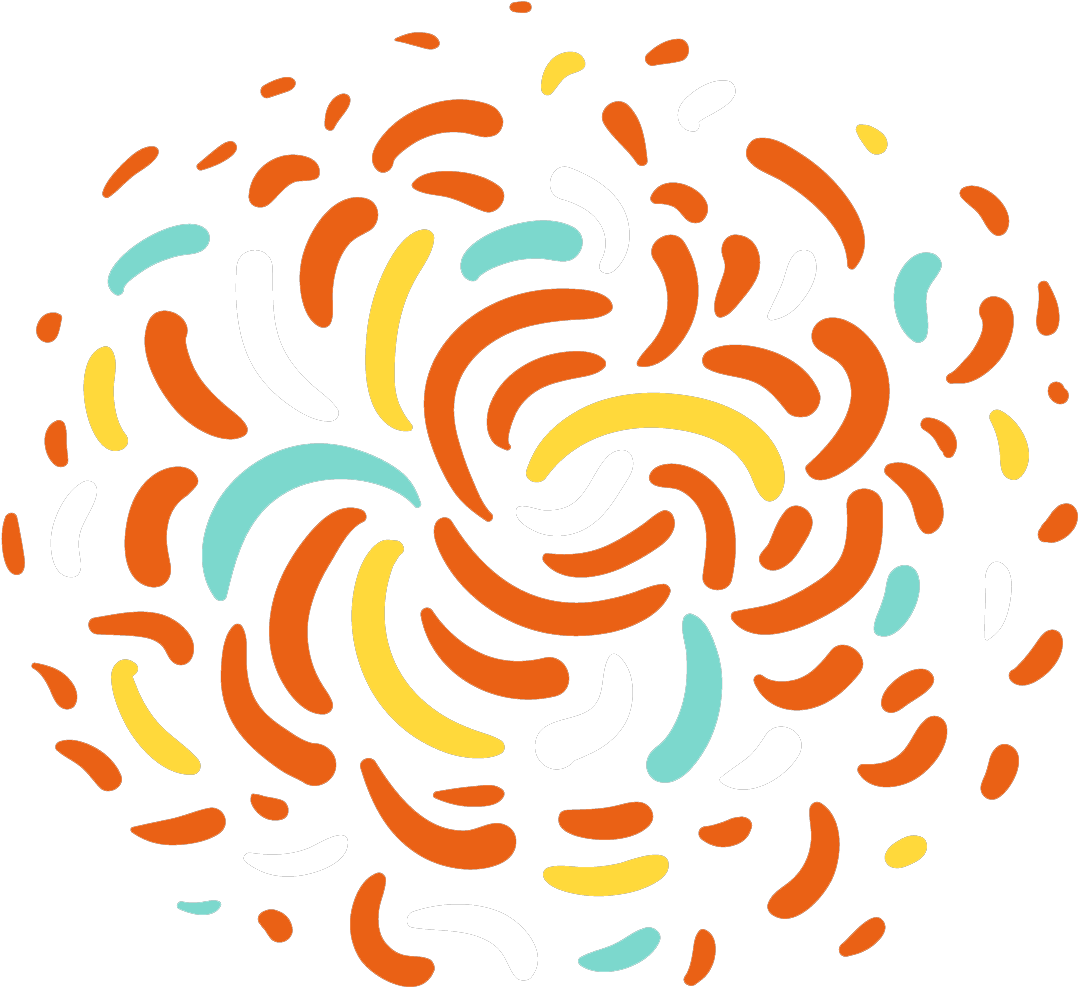 A Colorful Swirls On A Black Background