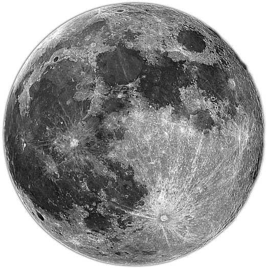 A Full Moon With Many Craters