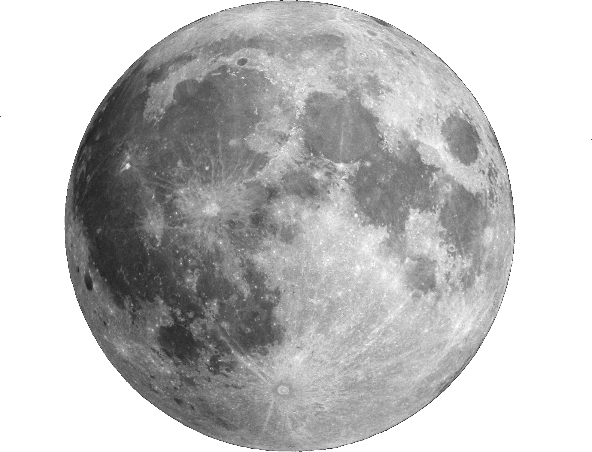 A Full Moon With Many Craters