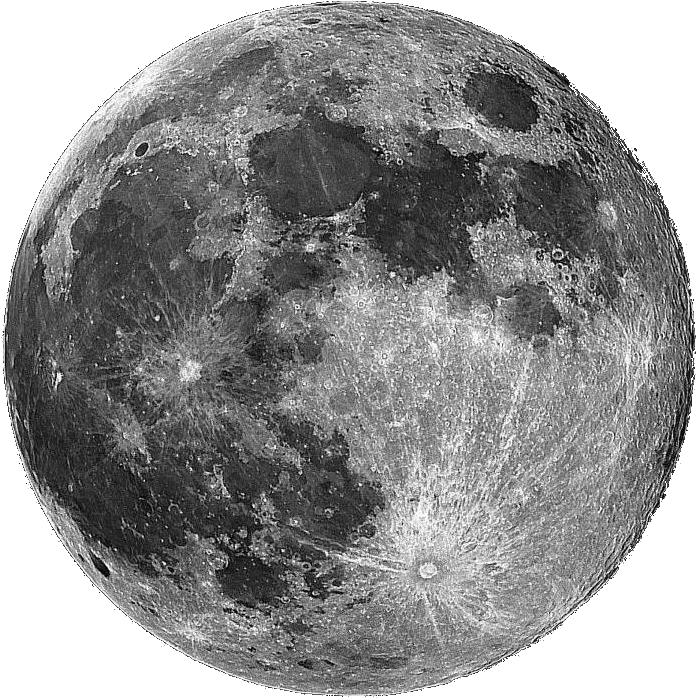 A Full Moon With Many Craters