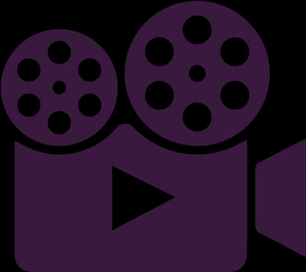 A Purple Camera With A Play Button