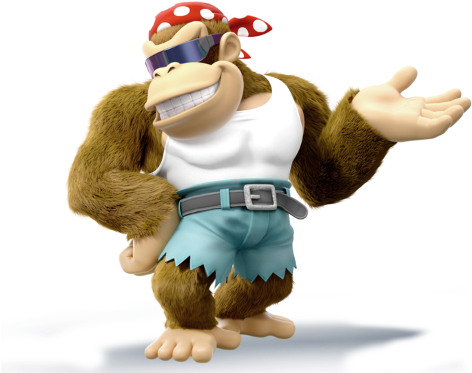 Funky Kong Smash4 Styled Render By Machriderz-d7ri2t4 - Funky Kong, Hd Png Download