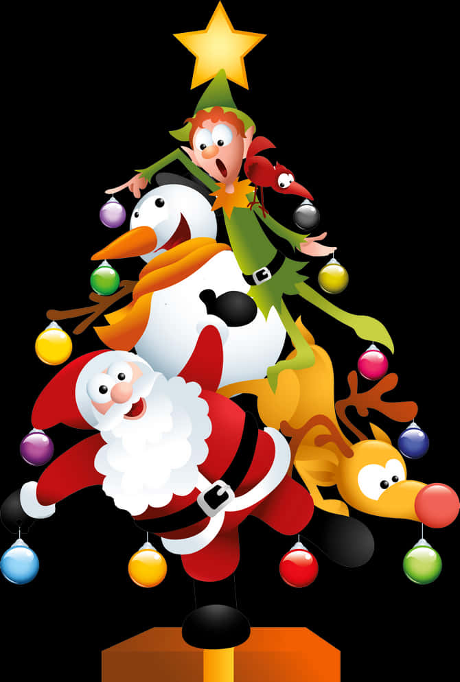 Funny Christmas Tree Clipart, Hd Png Download