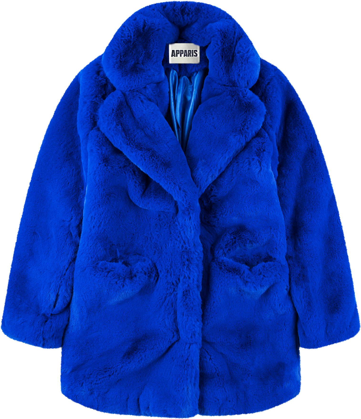 A Blue Fur Coat On A Swinger