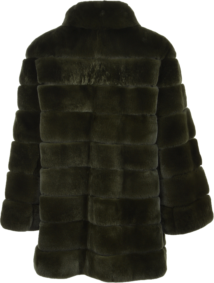 A Black Fur Coat With A Black Background