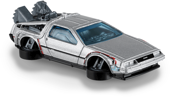 A Silver Toy Car With A Black Background
