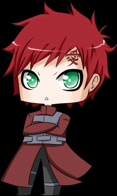 A Cartoon Of A Boy With Red Hair And Green Eyes