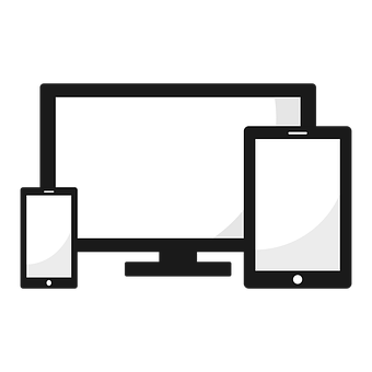 A Black And White Device With White Screen