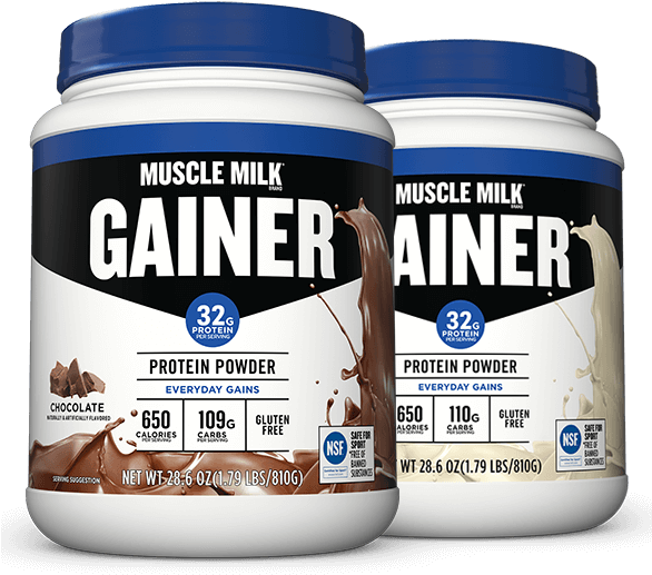 Two Containers Of Protein Powder