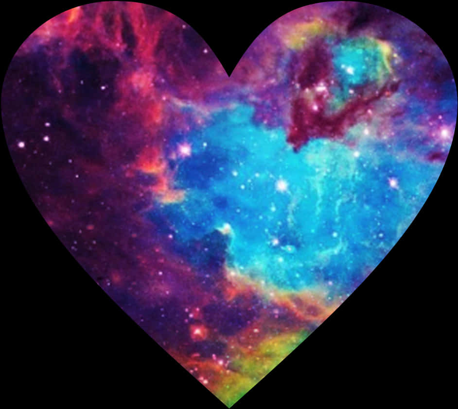 A Heart Shaped Image Of A Colorful Galaxy
