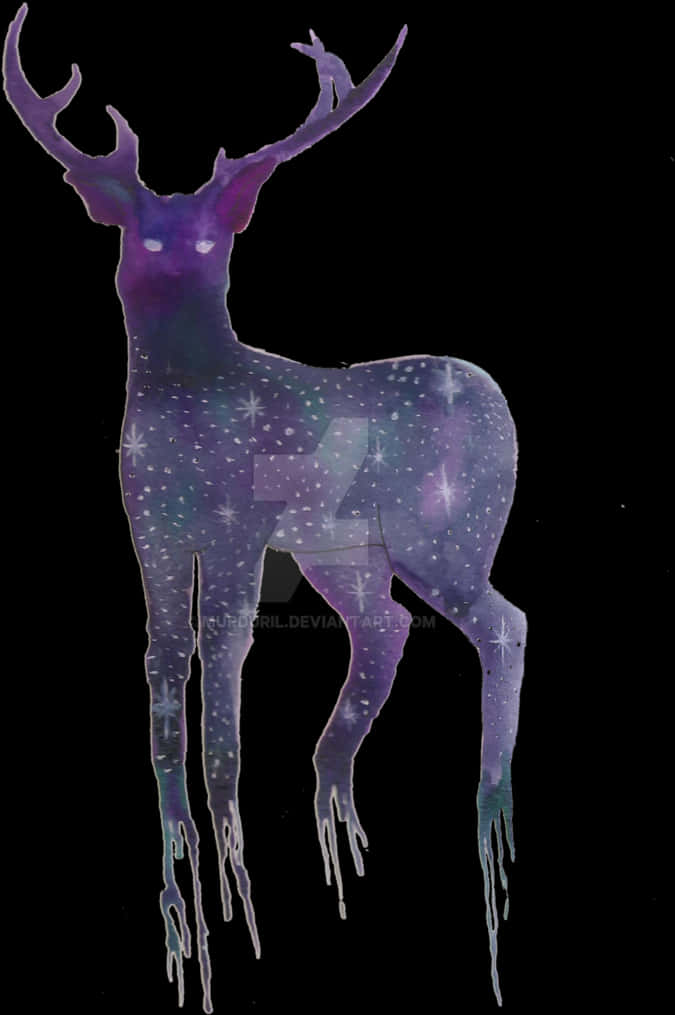 A Deer With Stars On It