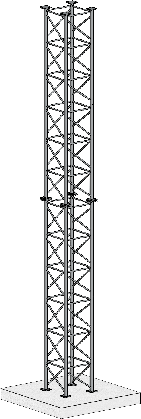 A Metal Structure With A Black Background