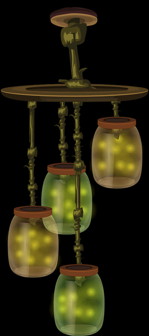A Group Of Glass Jars