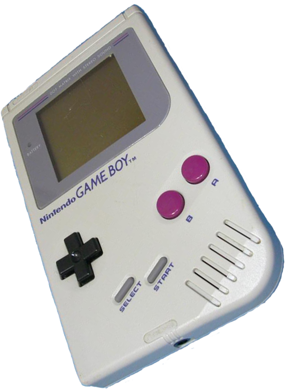 A Close Up Of A Handheld Game Console