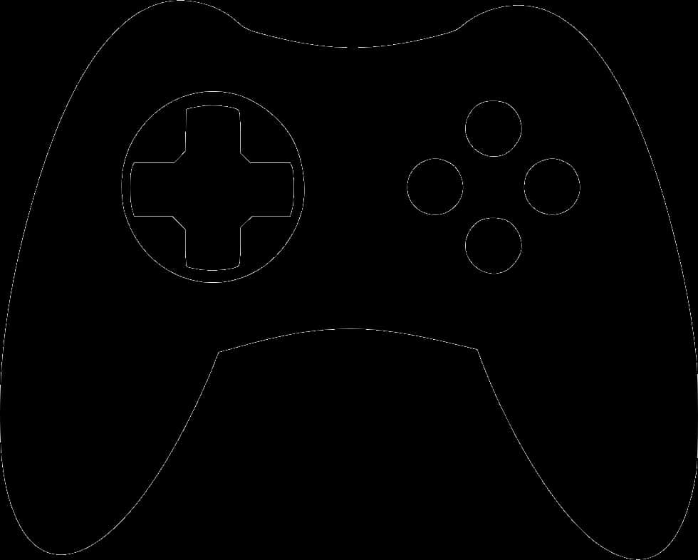 A Black And White Game Controller