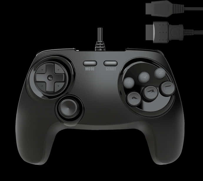 A Black Video Game Controller