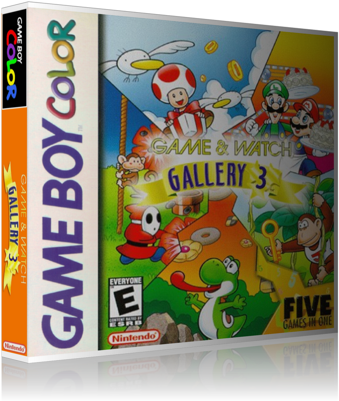 Gameboy Color Game And Watch Gallery 3 Game Cover To - Game And Watch Gallery 3, Hd Png Download