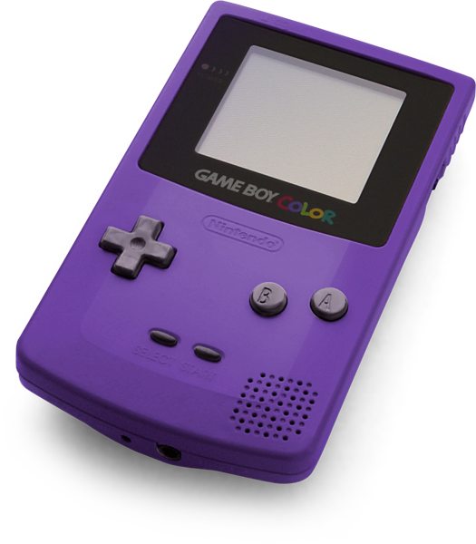 A Purple Handheld Game Console