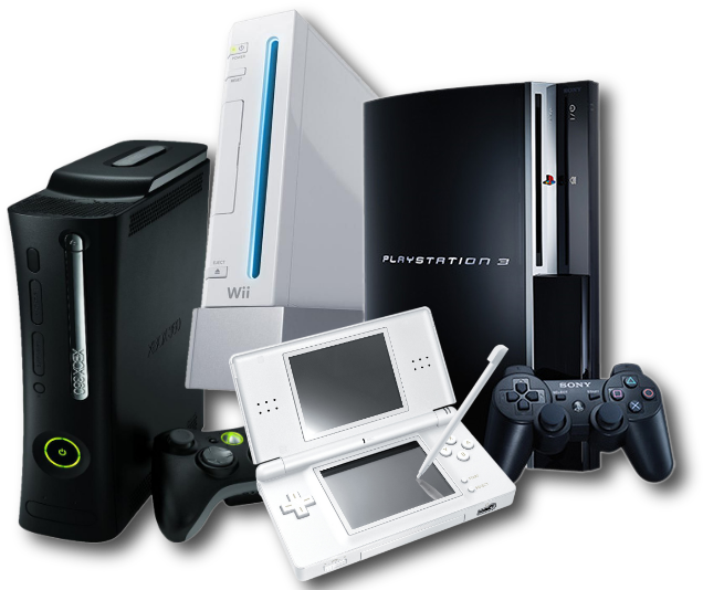 A Group Of Gaming Devices