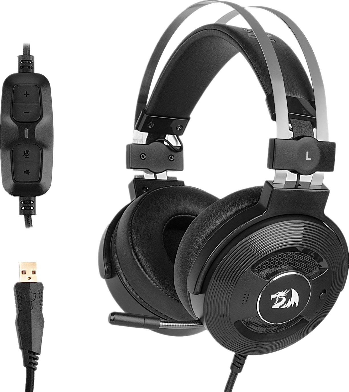 A Black Headphones With A Black Background