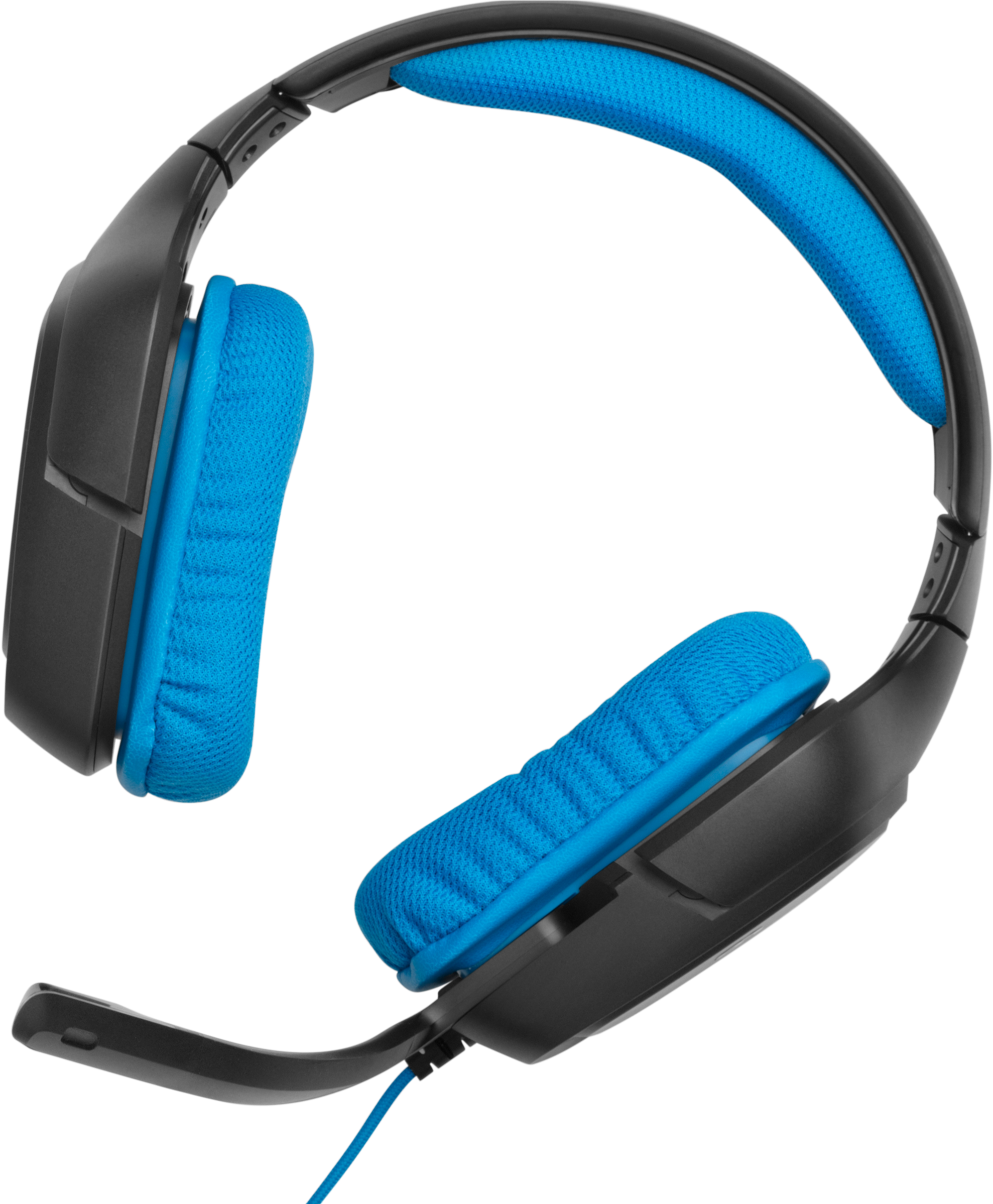 A Pair Of Blue And Black Headphones