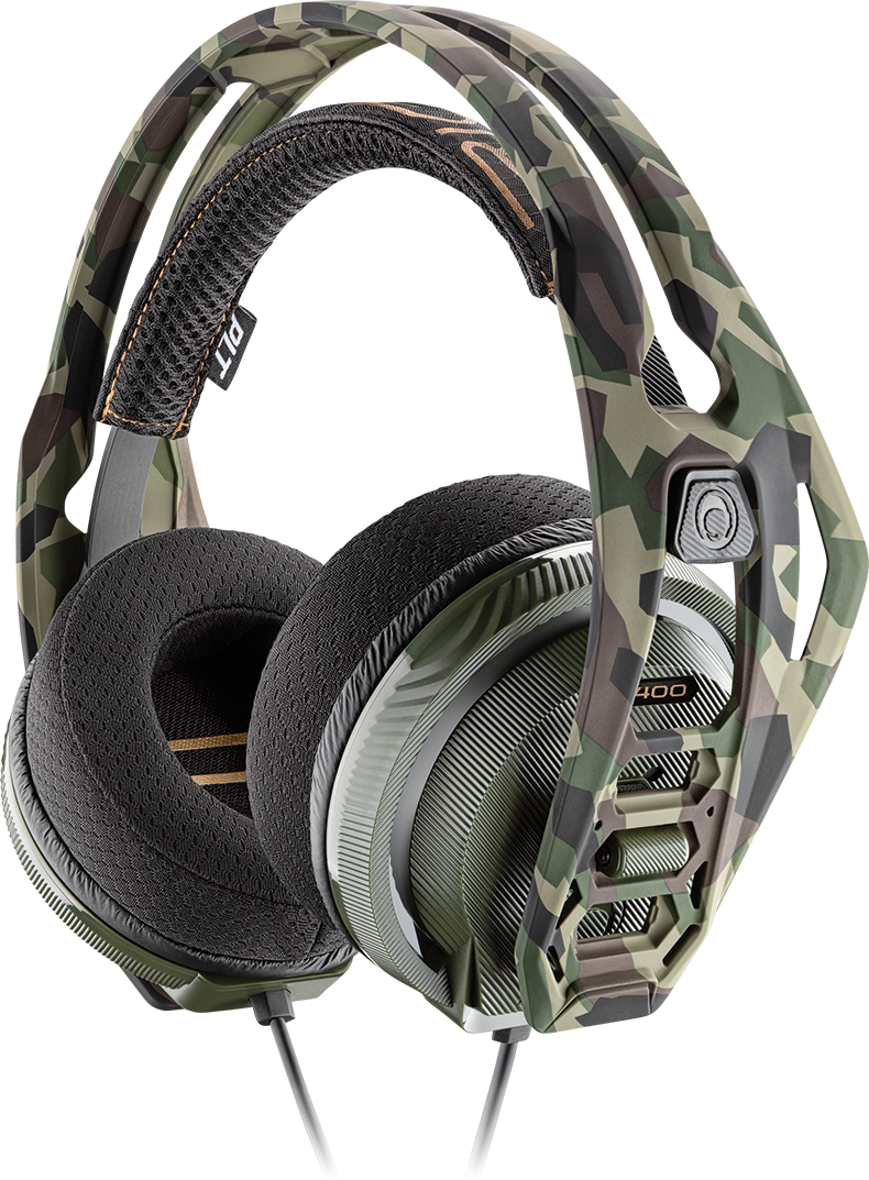 A Pair Of Camouflage Headphones