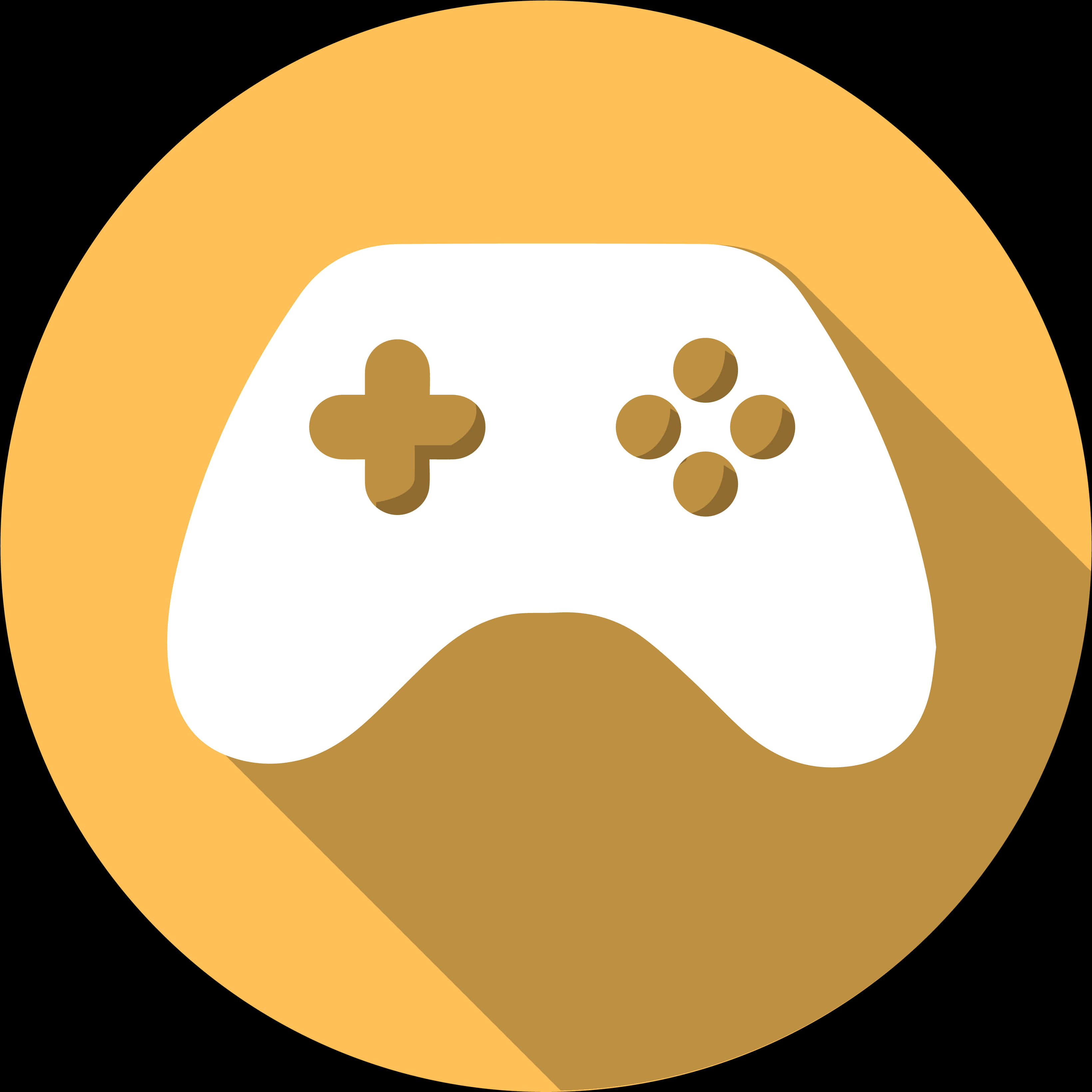 A White Game Controller With Brown Buttons