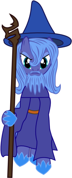 Cartoon Character Of A Blue Wizard