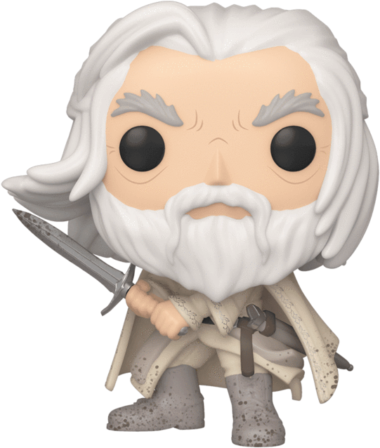 A Toy Figurine Of A Man With A Beard And A Sword