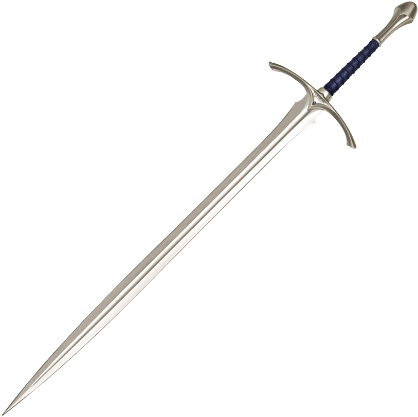 A Sword With A Blue Handle