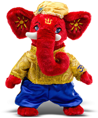 A Red Elephant Stuffed Animal
