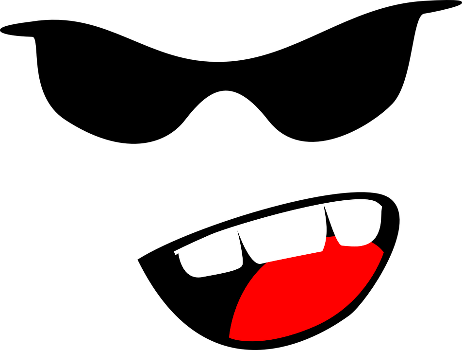 A Red And White Mouth With Teeth
