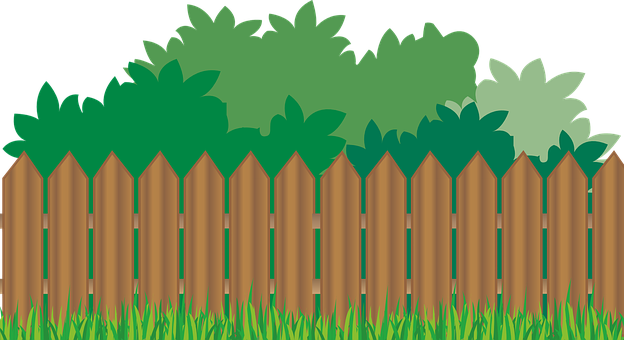 A Fence And Grass With Trees