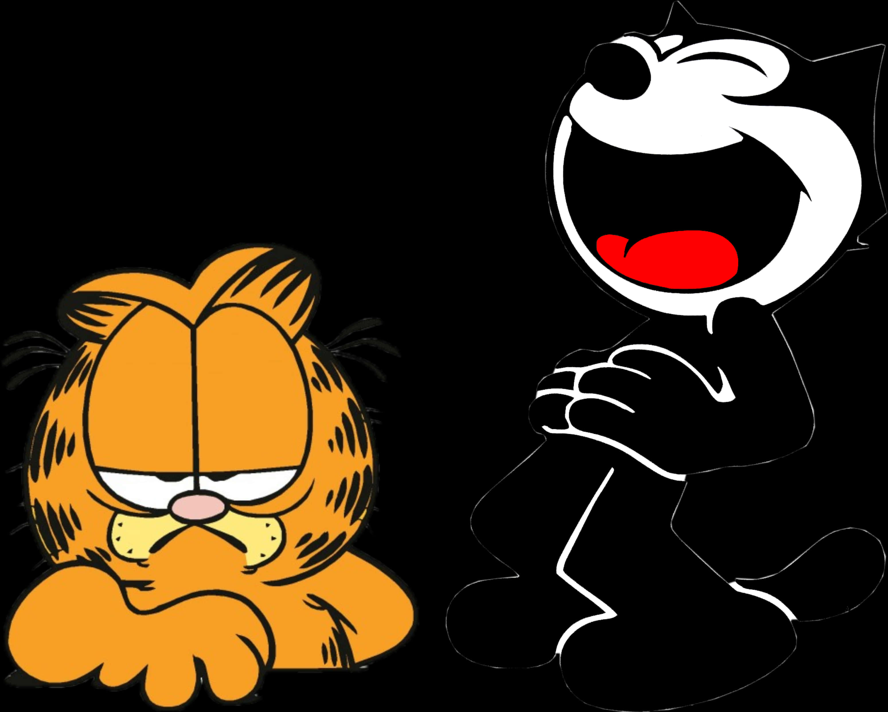 Garfield Cat And Fellix