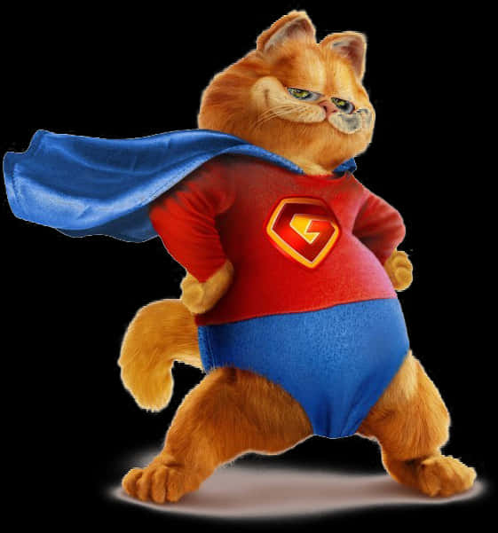 A Cat Wearing A Superhero Garment