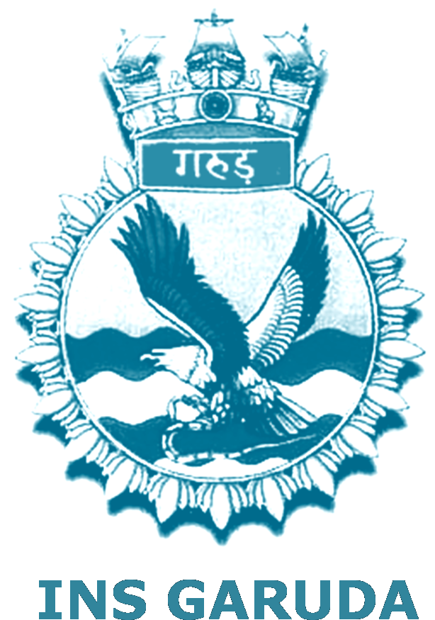 A Blue And White Emblem With A Bird And Crown