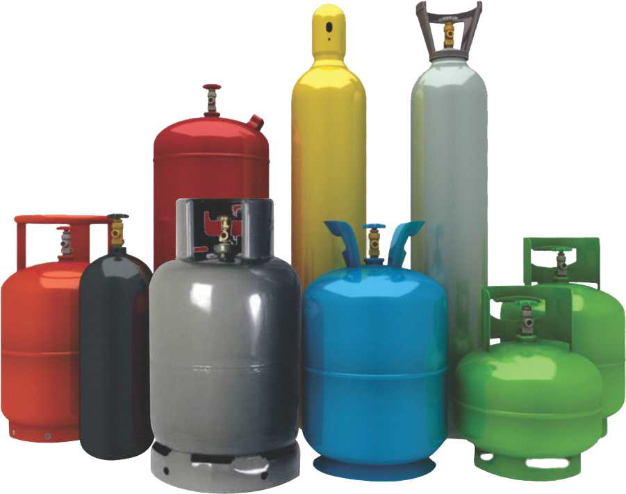 A Group Of Different Colored Cylinders