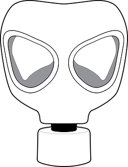 A White Mask With Holes